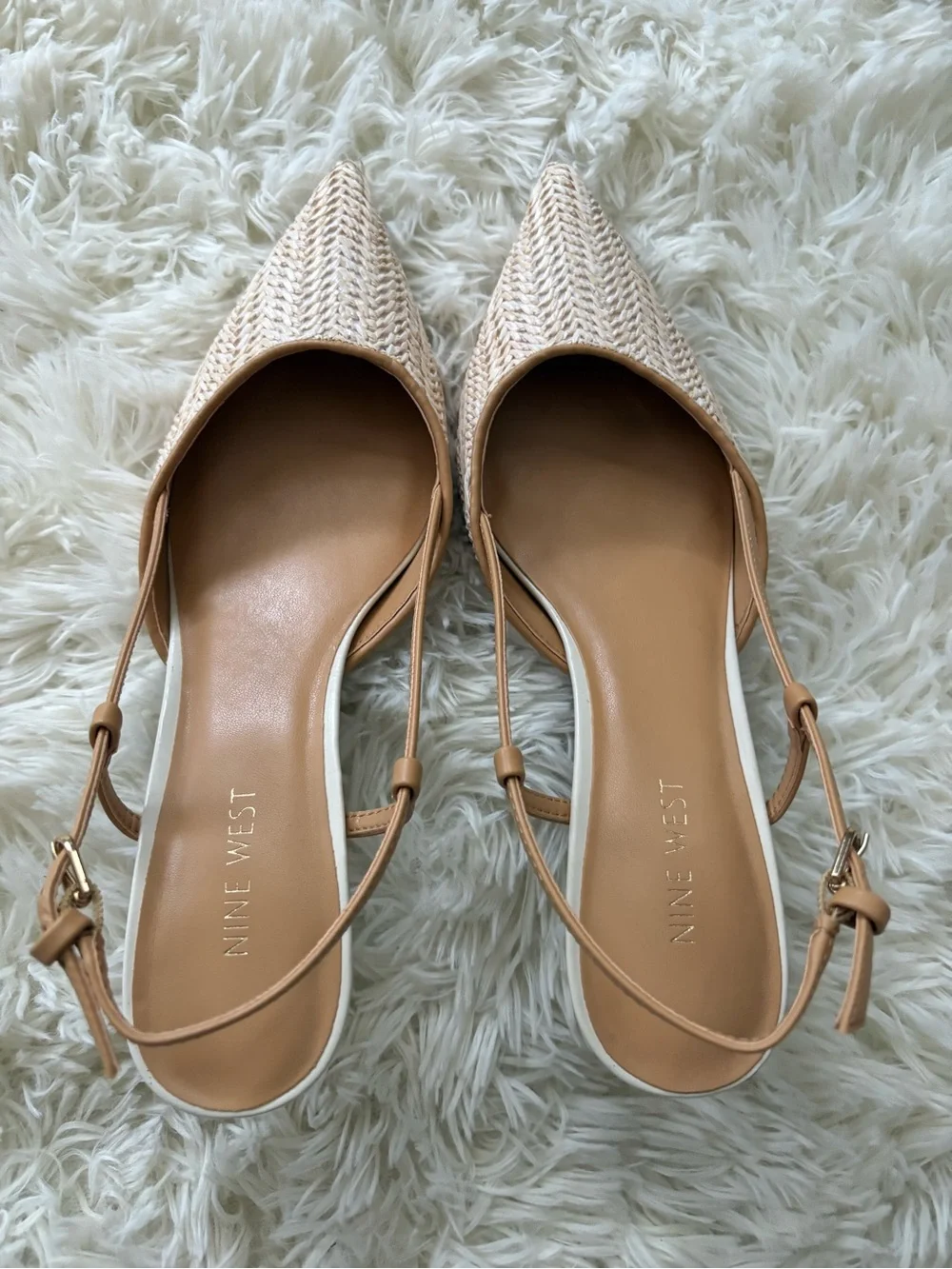 Nine West Rowen Women's Slingback Dress Pumps size 8.5 - Picture 1 of 4